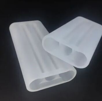 Medical Three-hole Frosted Quartz Chamber With Polished Or Frosted Surface Treatment