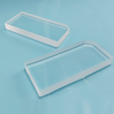 Smooth Surface Fused Quartz Plate Precision Optical Glass Components 46.6×21.66×5mm