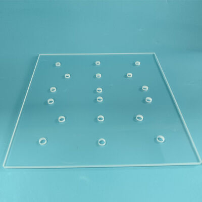 Thickened 9 Inch Wafer Calibration Quartz Glass Plate High Temperature