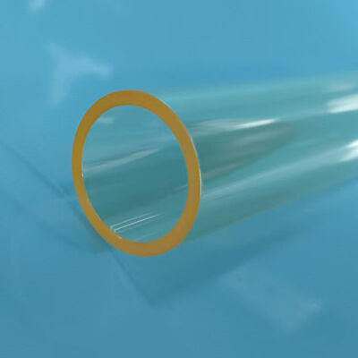 SP23 20% Samarium Doped Quartz Glass Tube OD 17mm ID 14mm 84.8mm Length Wall Thickness 1.5mm
