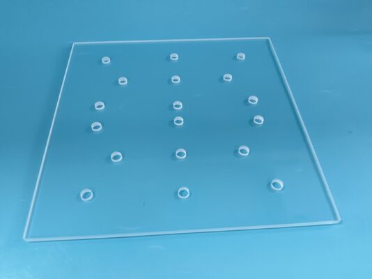 Thickened 9 Inch Wafer Calibration Quartz Glass Plate High Temperature